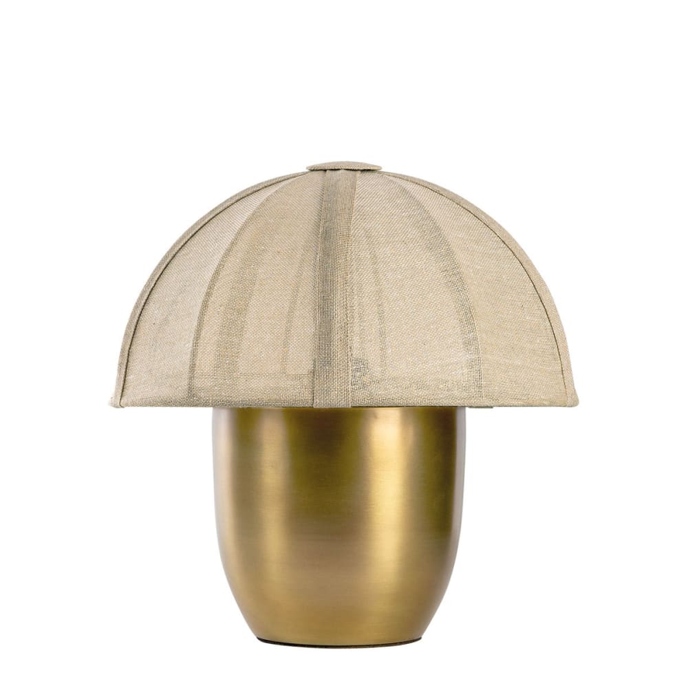 Lampe en métal doré
