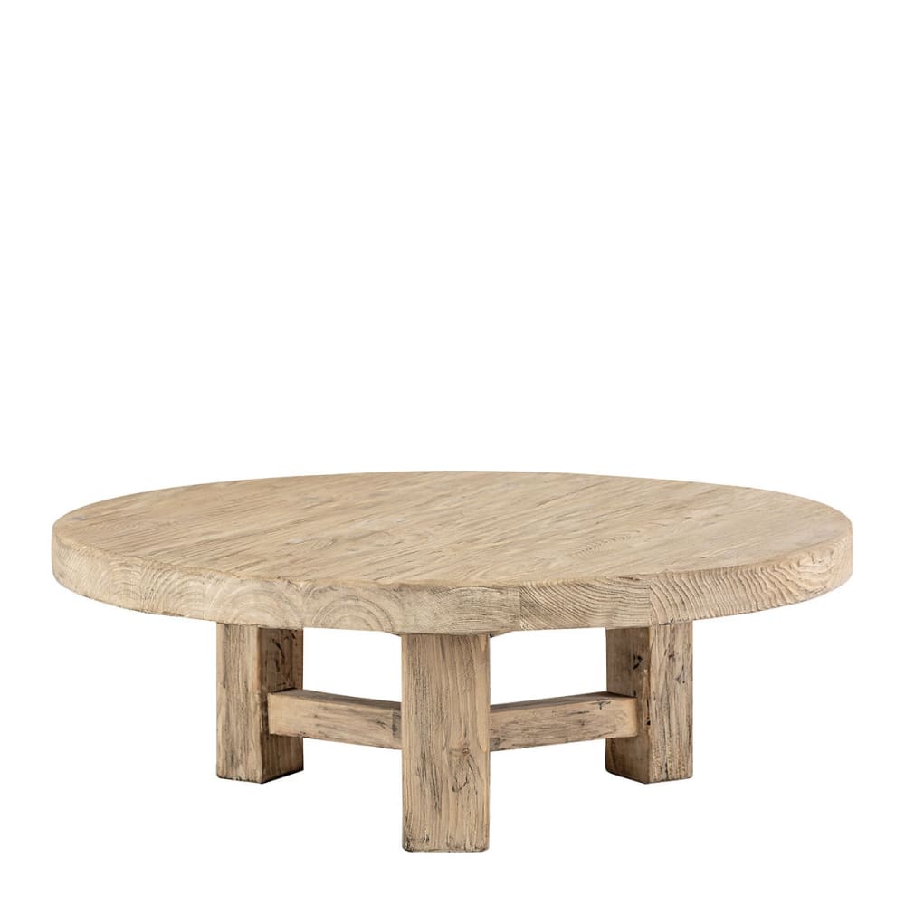Table basse orme recyclé - diam. 105 cm - naturel Table basse orme recyclé - diam. 105 cm - naturel