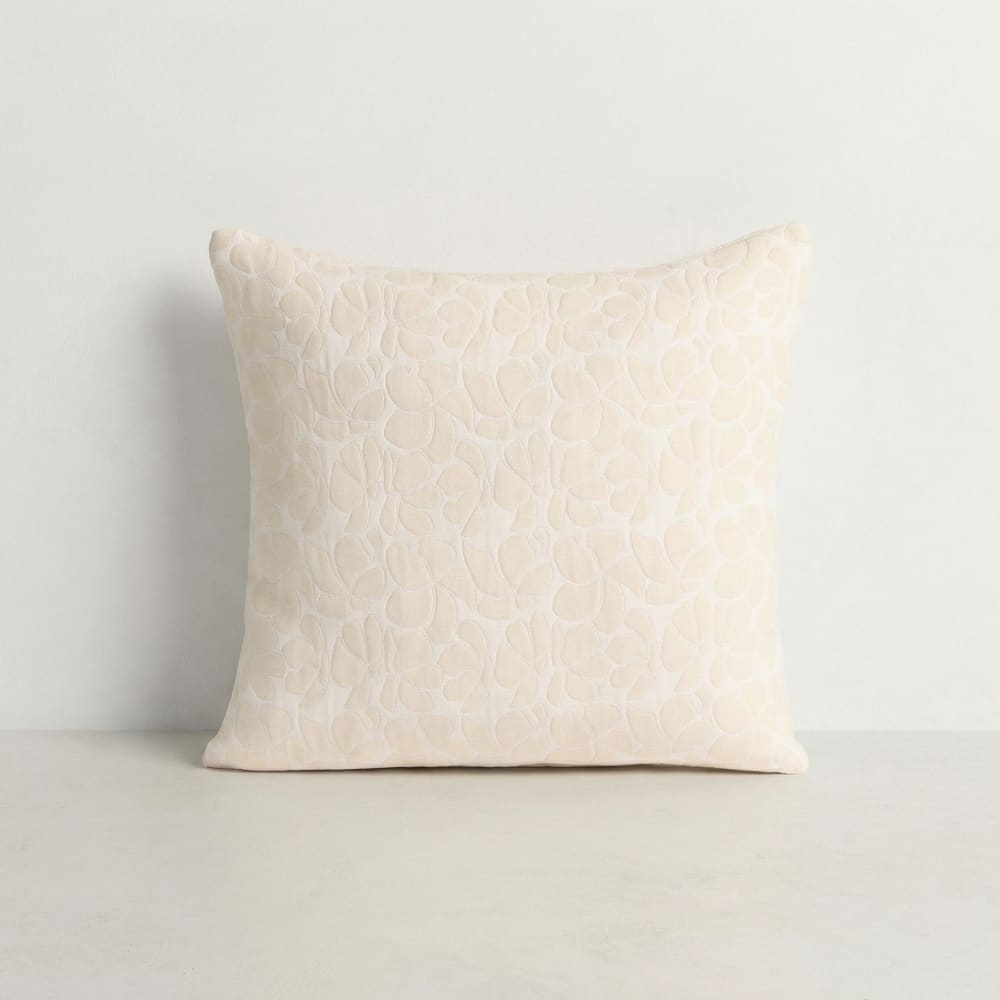 Lot de 2 housses de coussin en coton blanc 45x45 cm
