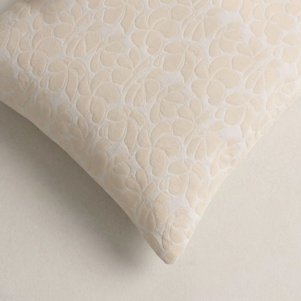 Lot de 2 housses de coussin en coton blanc 45x45 cm — vue 4
