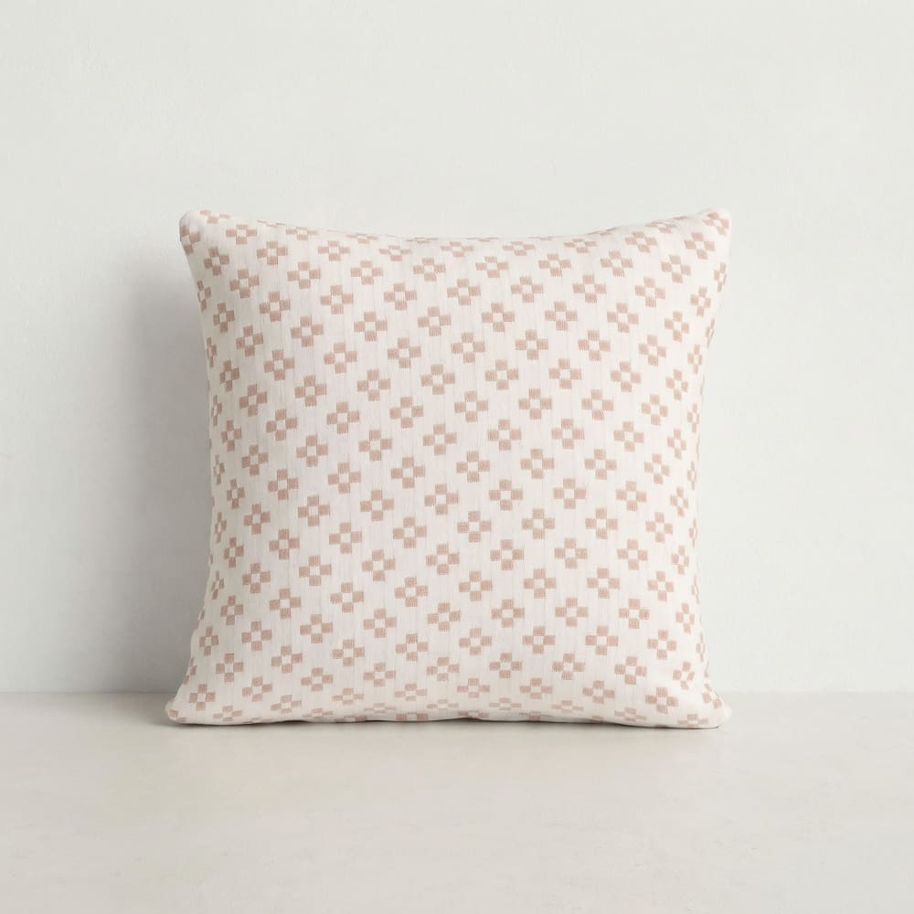 Lot de 2 housses de coussin en coton rose 45x45 cm