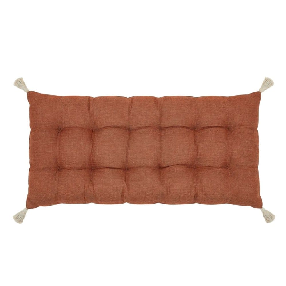 Coussin matelas en tissu déperlant anti-uv marron 120x60cm Coussin matelas en tissu déperlant anti-uv marron 120x60cm