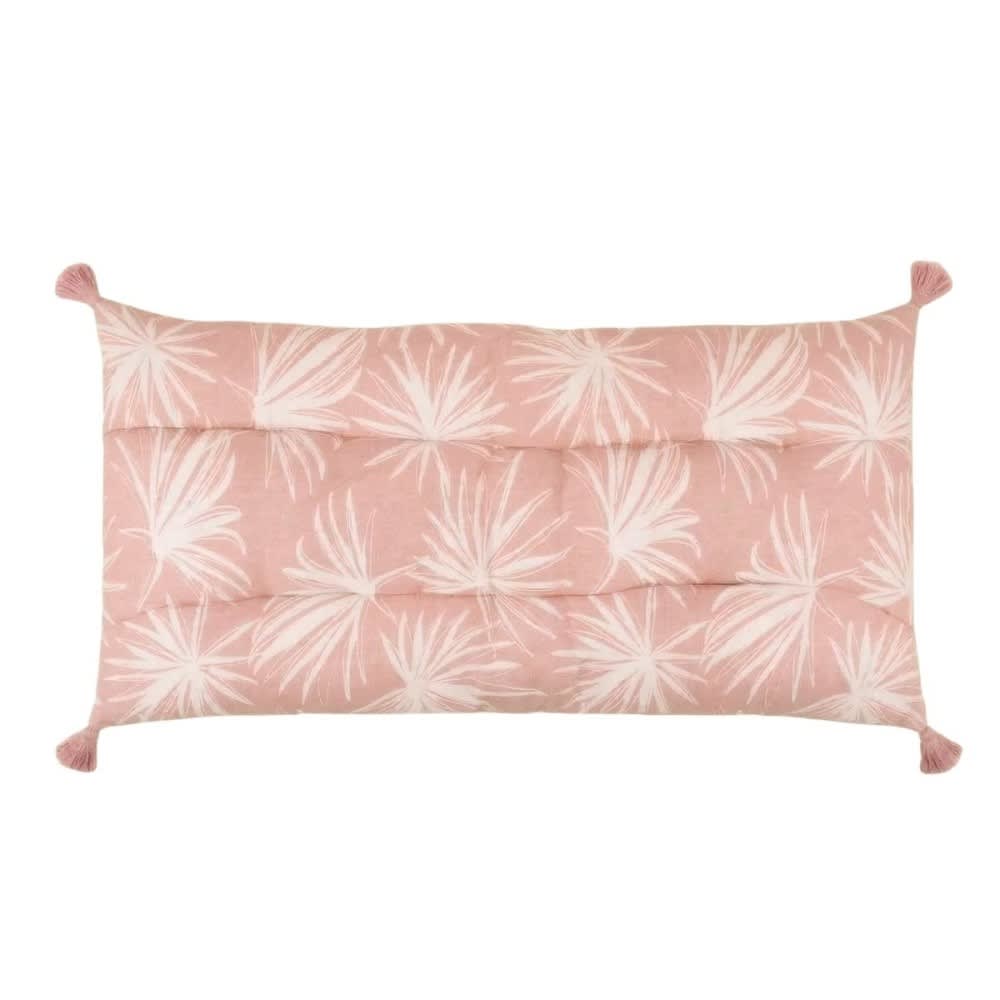 Matelas en tissu déperlant et anti-uv fleuri rose 60x120cm Matelas en tissu déperlant et anti-uv fleuri rose 60x120cm