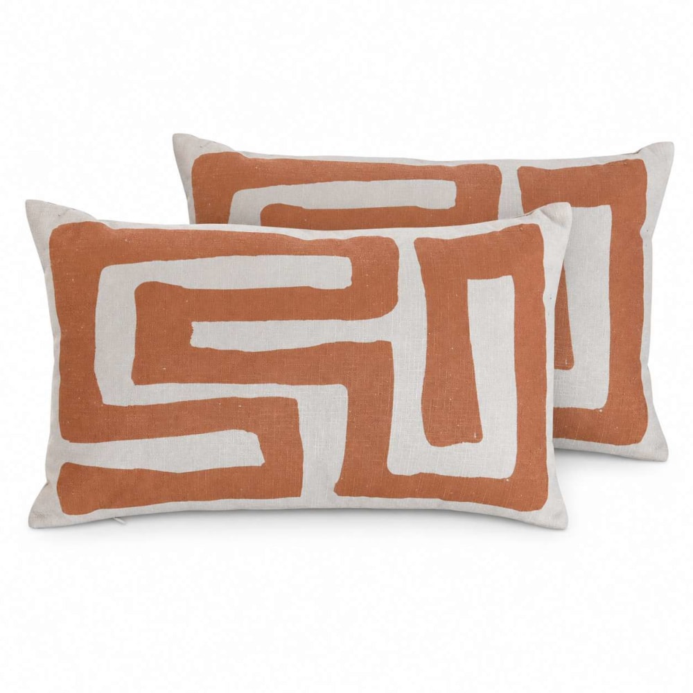 Lot 2 coussins en coton - 50x30