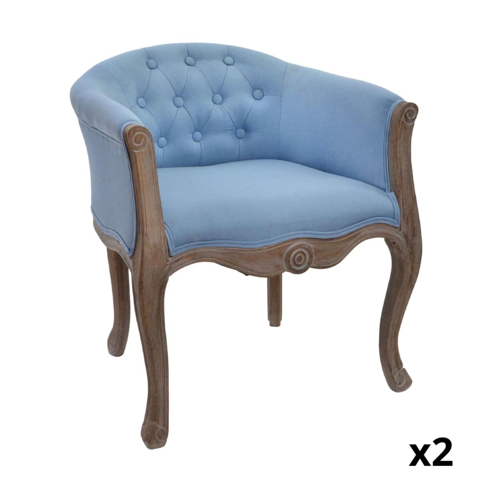 Lot 2 fauteuils en bois