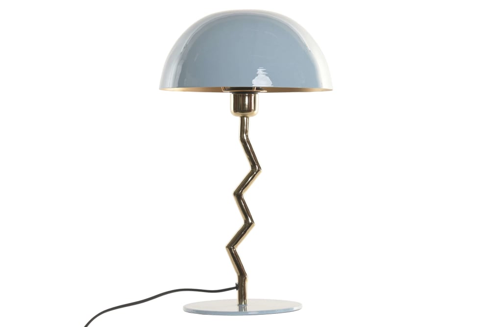 Lampe en fer bleu 26x26x45