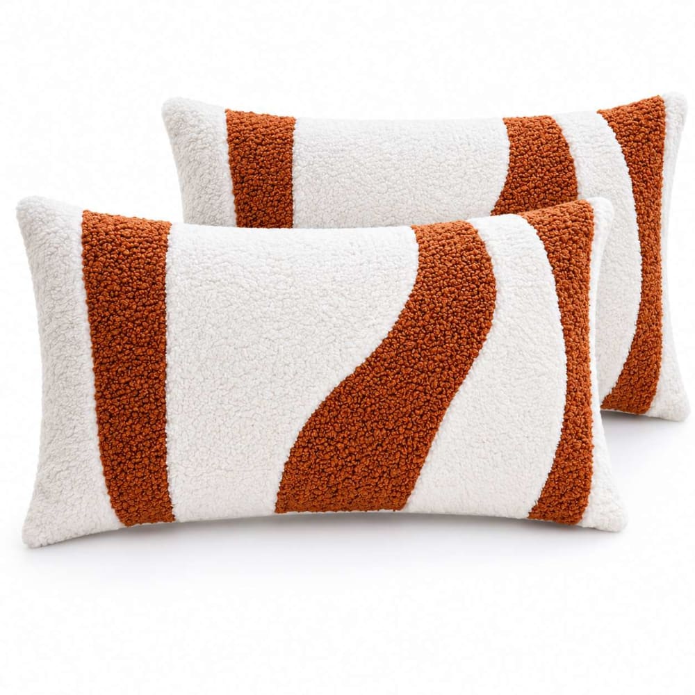 Lot 2 coussins en polyester