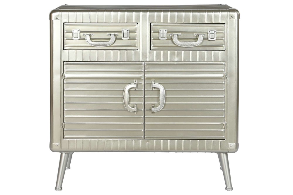 buffet en acier argent