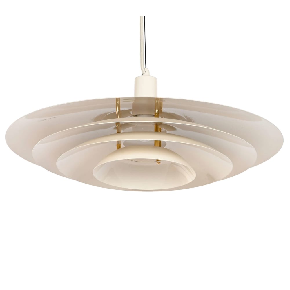 plafonnier en acier blanc