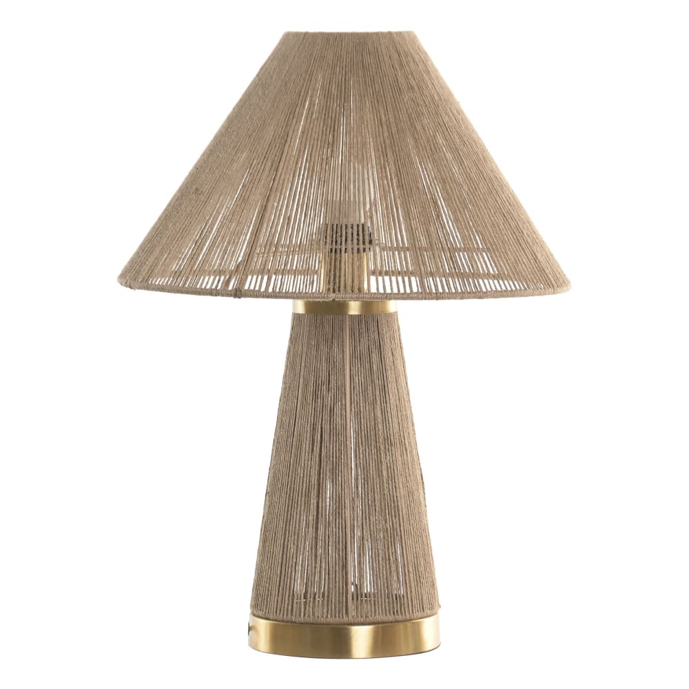 Lampe en rotin marron 35x35x48 cm — vue 3
