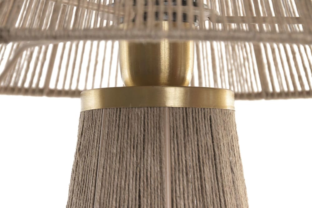 Lampe en rotin marron 35x35x48 cm — vue 4