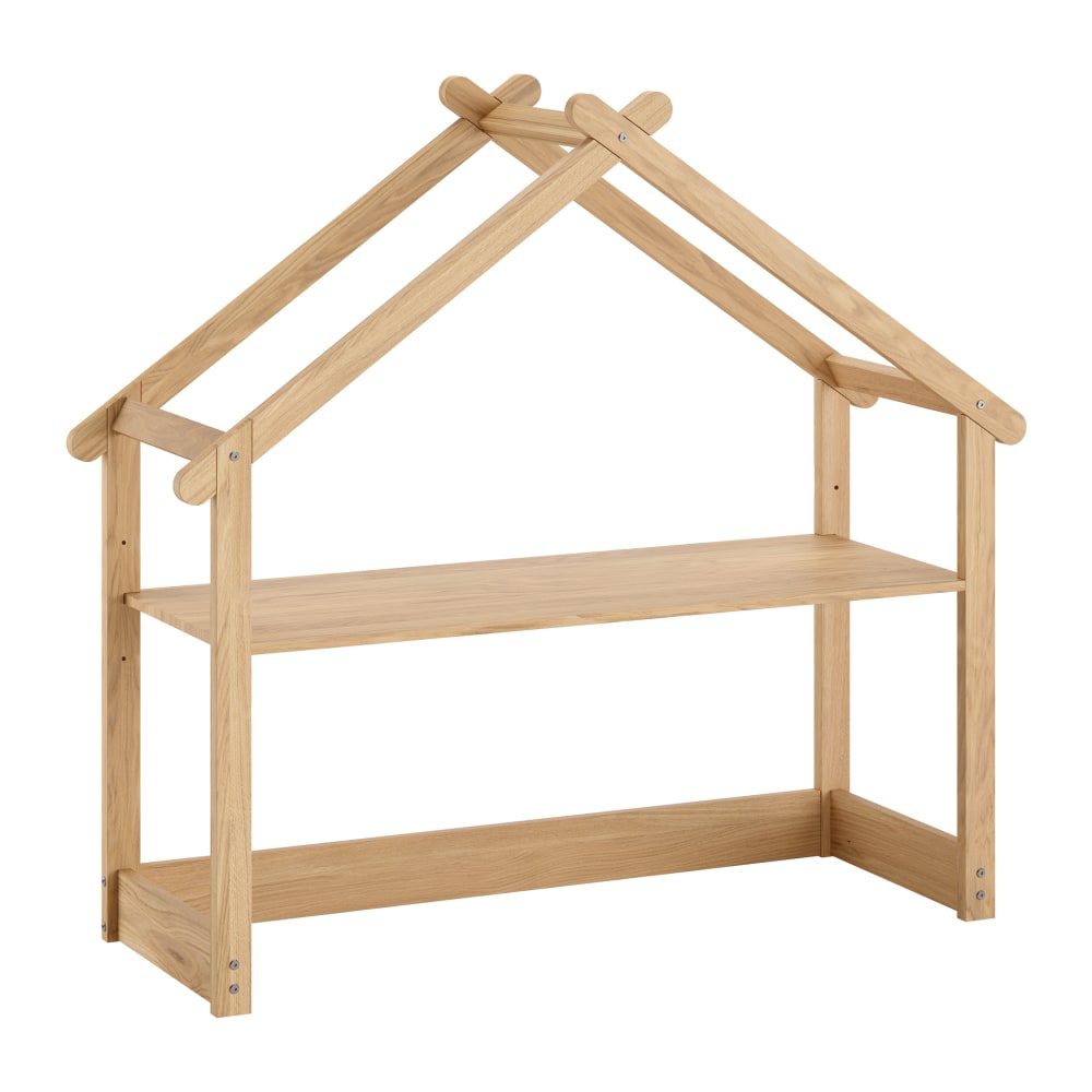 Bureau enfant cabane en pin massif marron