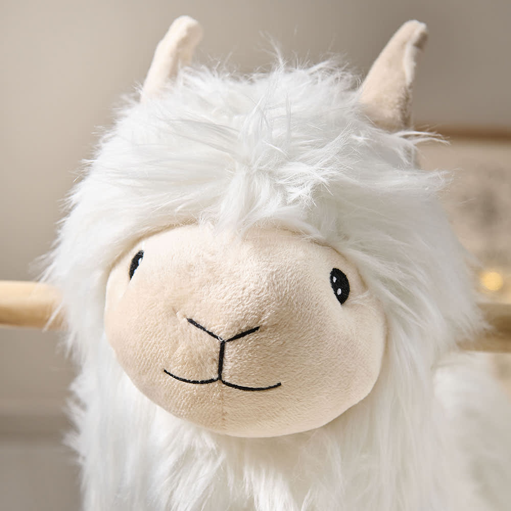 Cheval à bascule en polyester blanc (Petite Amélie) - Image 1