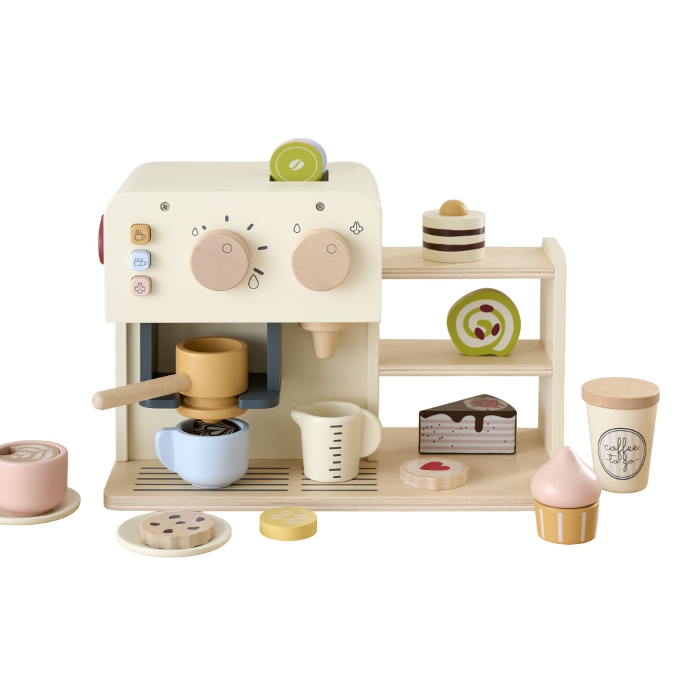 Machine à café 22 éléments en mdf beige
