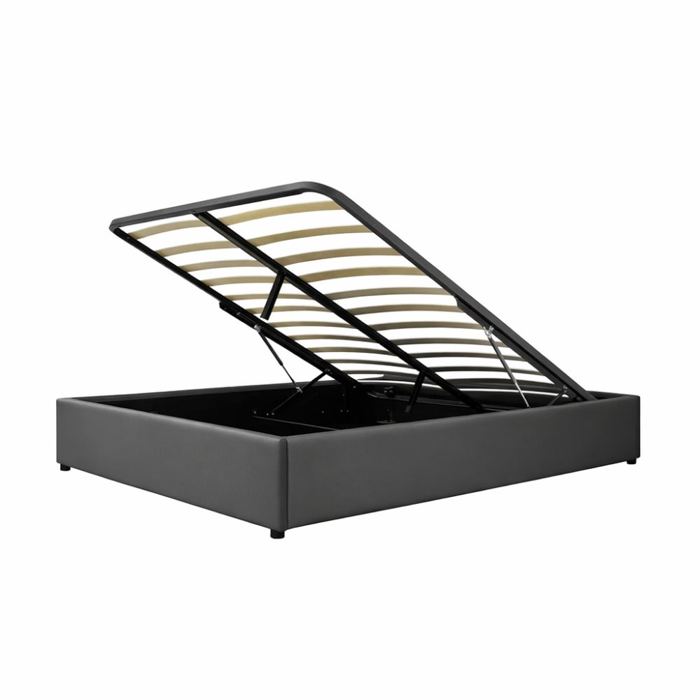 Lit coffre en simili - cuir