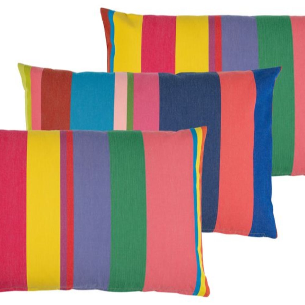 Tissage de Luz Kissenbezug aus mehrfarbiger Baumwolle 50x50 cm - Baumwolle