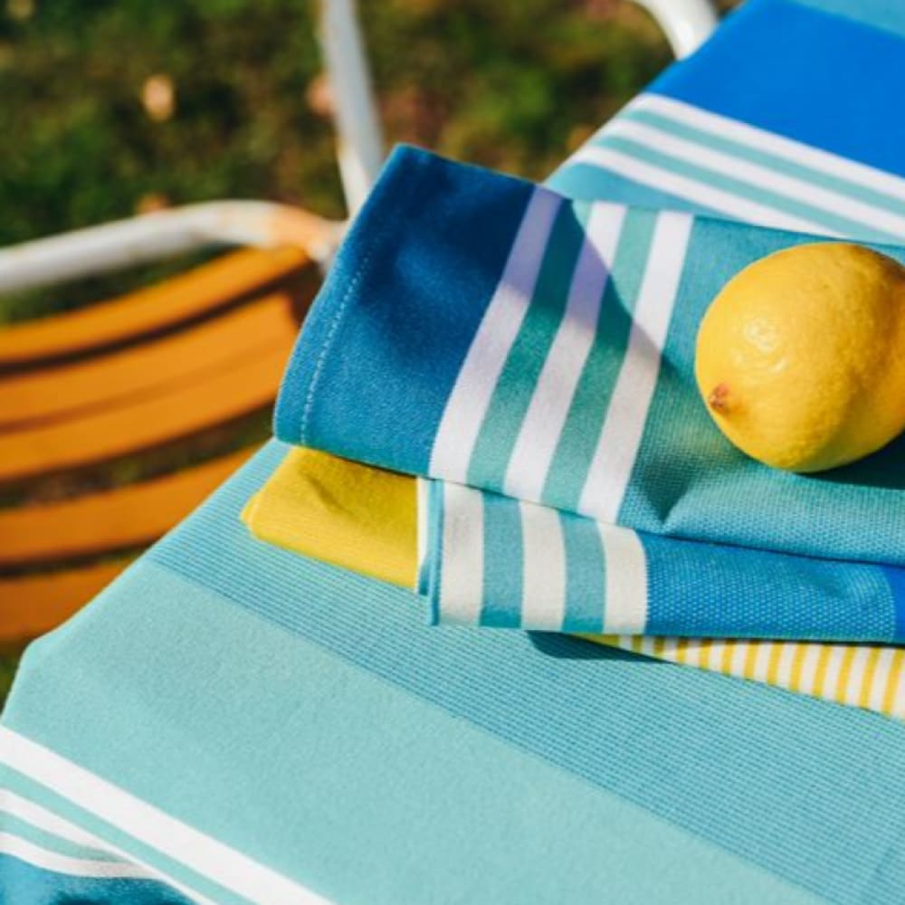 Serviette aus blauer Baumwolle - Maisons Du Monde