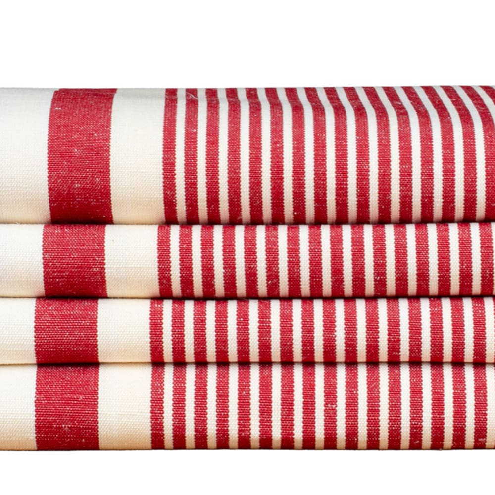 Serviette de table en coton rouge 38x38 cm
