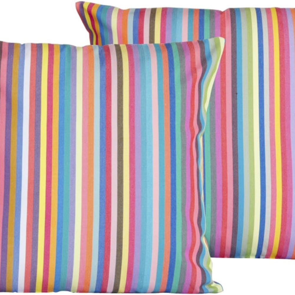 Tissage de Luz Kissenbezug aus mehrfarbiger Baumwolle 40x40 cm - Baumwolle