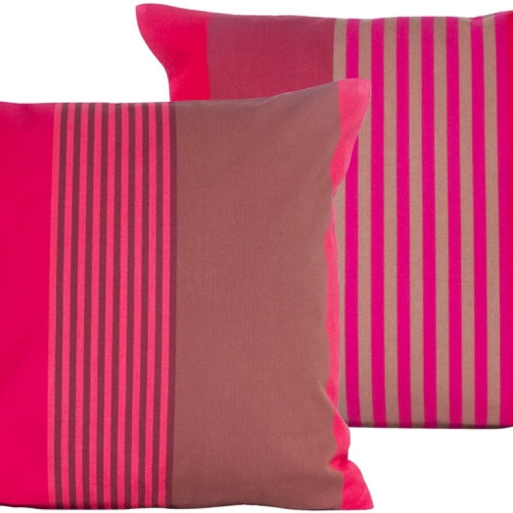 Tissage de Luz Kissenbezug aus roter Baumwolle 40x40 cm - Baumwolle