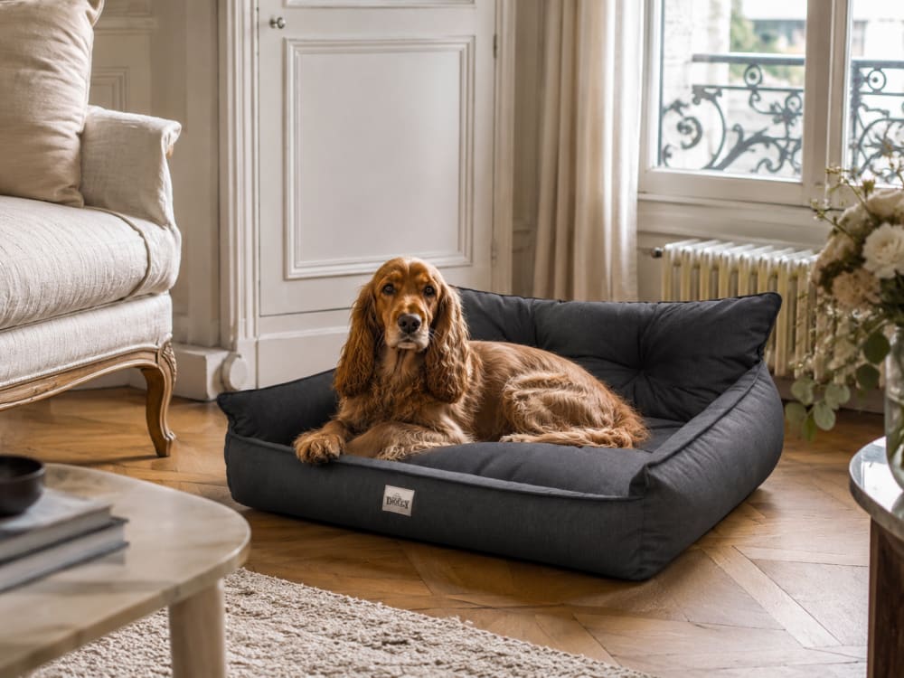 Hundebett XXL abnehmbarer Bezug dickes Kissen Premium Komfort -