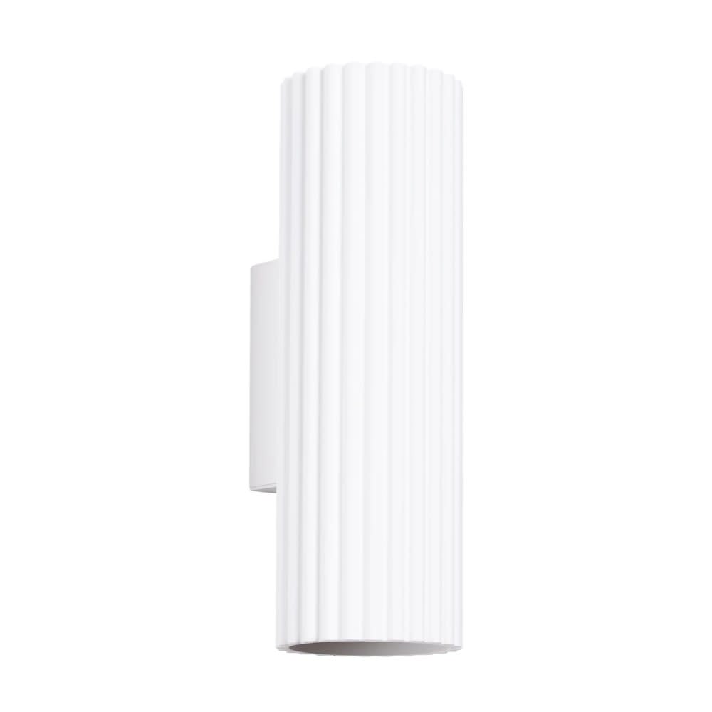 Applique murale en aluminium blanc 2 lumières avec 2 spots orientables Applique murale en aluminium blanc 2 lumières avec 2 spots orientables