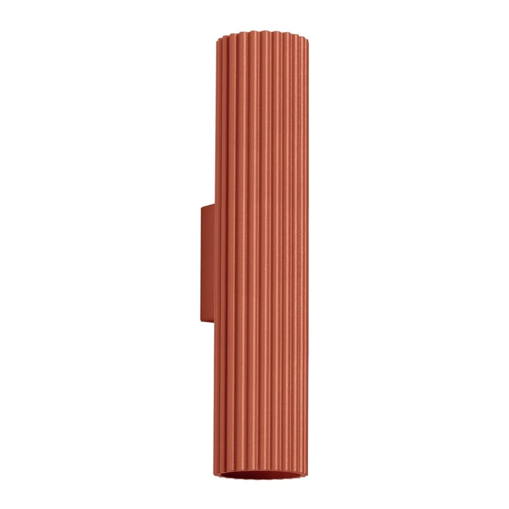 Applique murale en aluminium rouge 2 lumières avec 2 spots orientables Applique murale en aluminium rouge 2 lumières avec 2 spots orientables
