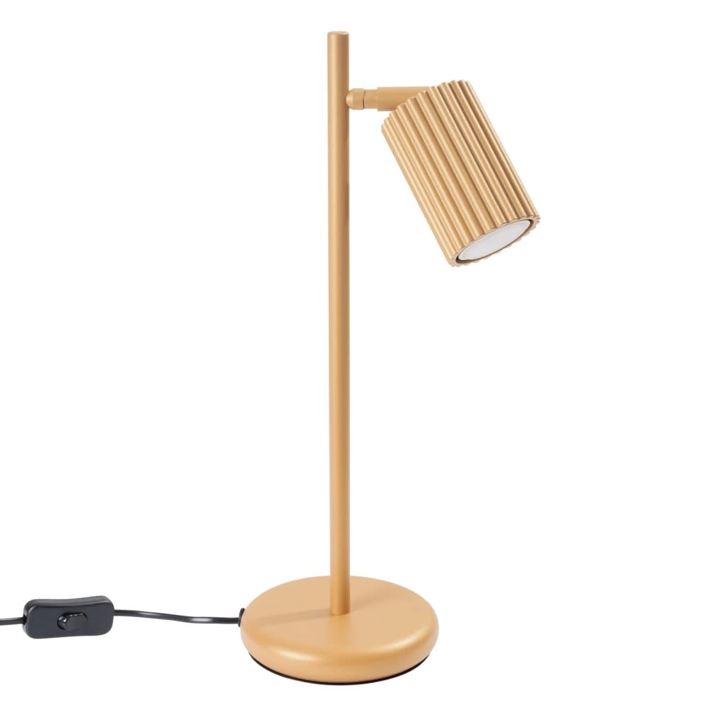 Lampe de table dorée au design moderne et à lumière réglable Lampe de table dorée au design moderne et à lumière réglable
