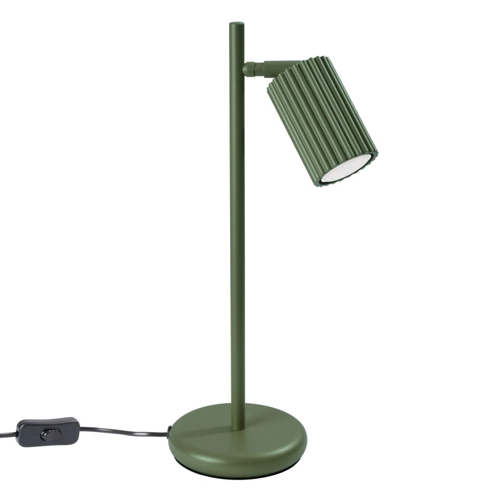 Lampe de table verte au design moderne et à lumière réglable Lampe de table verte au design moderne et à lumière réglable