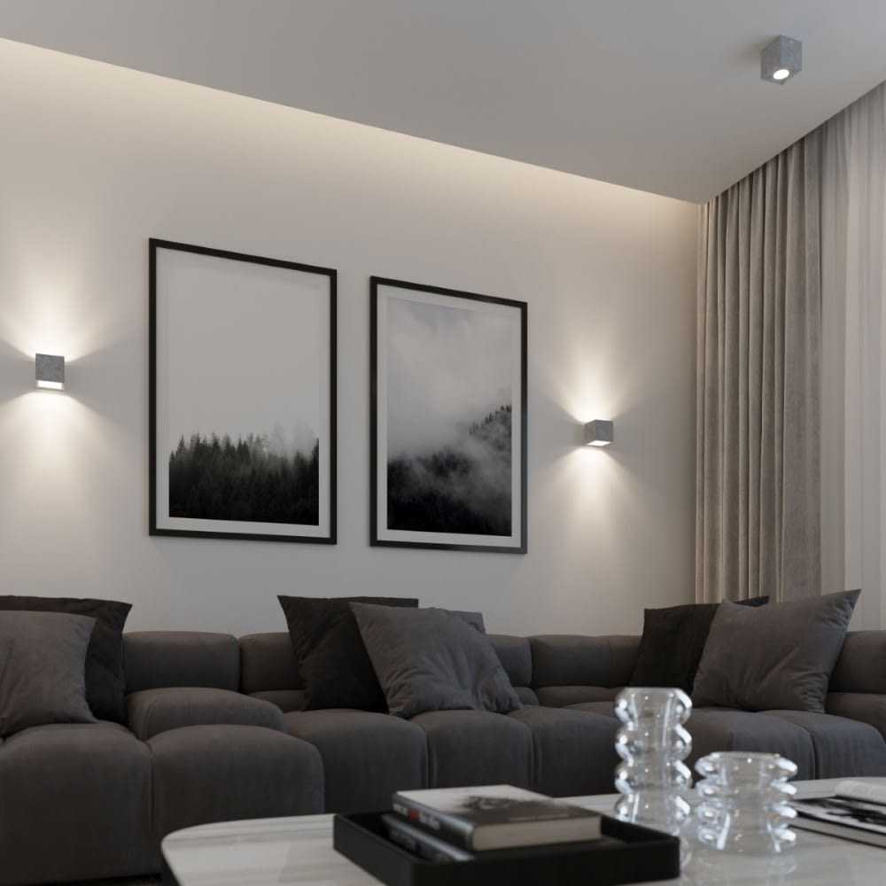 Wandleuchte aus Beton grau G9 - Maisons Du Monde