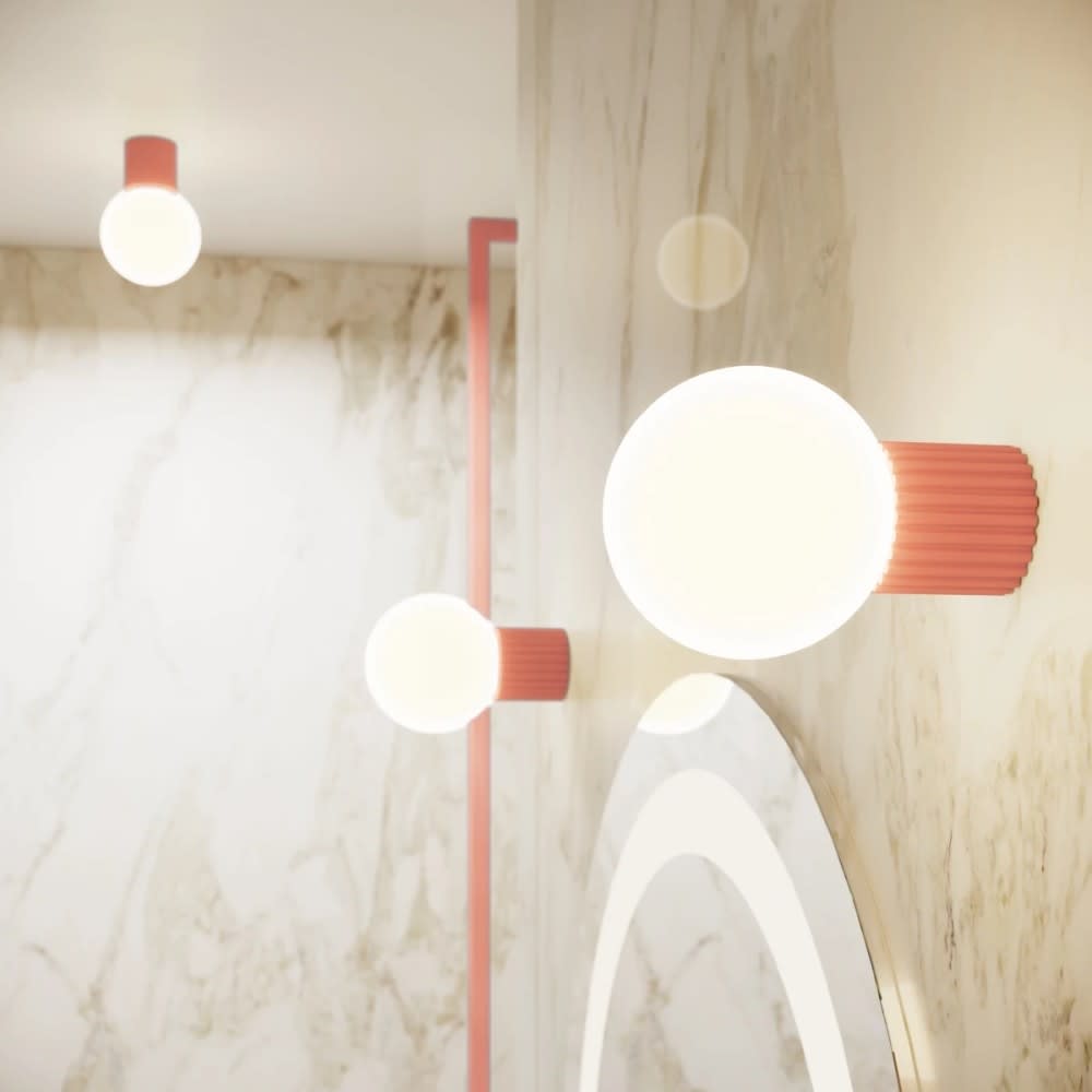 Wandleuchte aus Aluminium rosa G9 - Maisons Du Monde