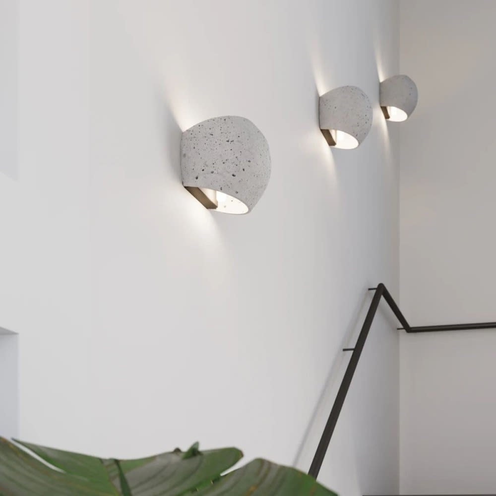 Wandleuchte mit grauer Zementstruktur - Maisons Du Monde