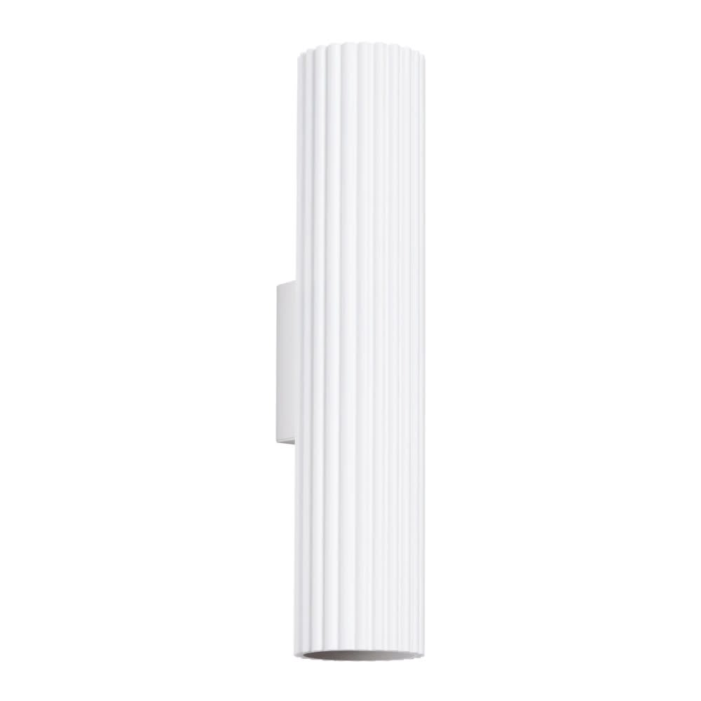 Applique murale en aluminium blanc 2 lumières avec 2 spots orientables Applique murale en aluminium blanc 2 lumières avec 2 spots orientables