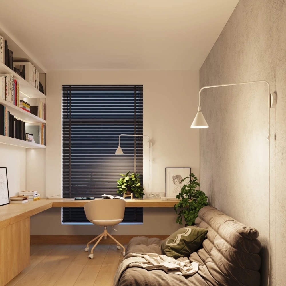 Wandleuchte aus Stahl weiß linear E14 - Maisons Du Monde