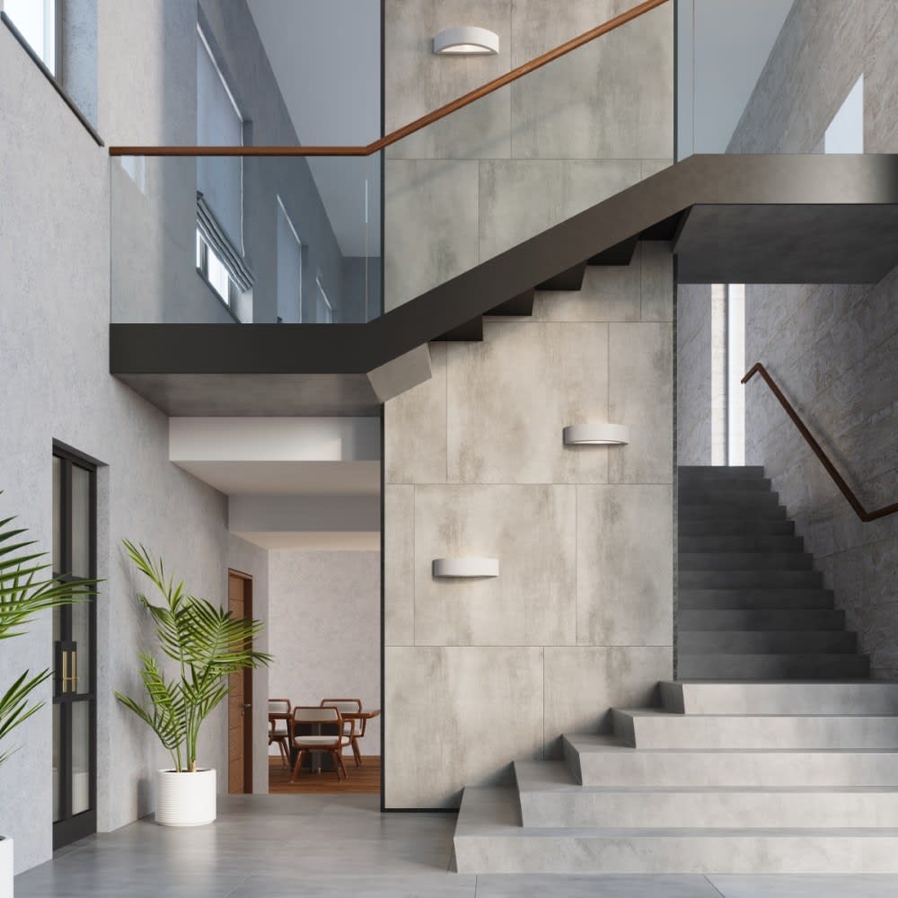 Wandleuchte aus Beton grau E27 - Maisons Du Monde