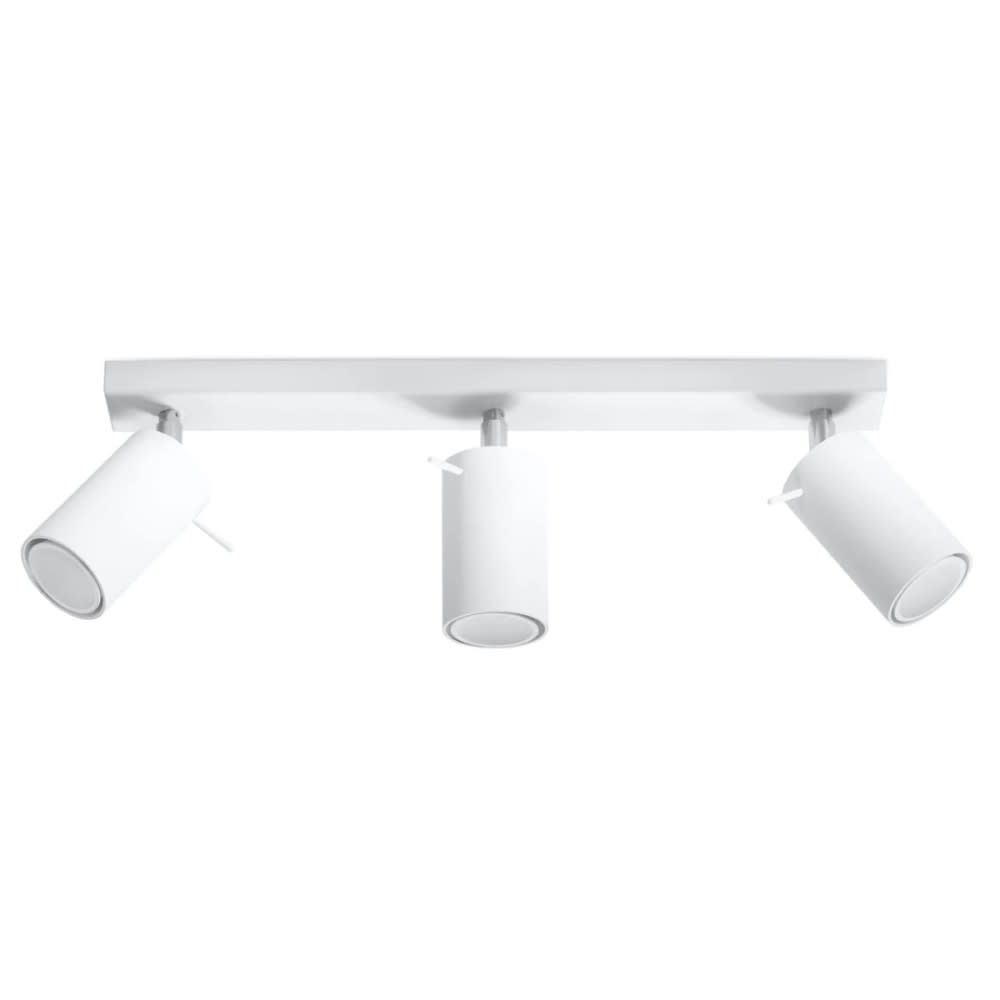 Plafonnier blanc avec 3 spots, style industriel, réglable Plafonnier blanc avec 3 spots, style industriel, réglable