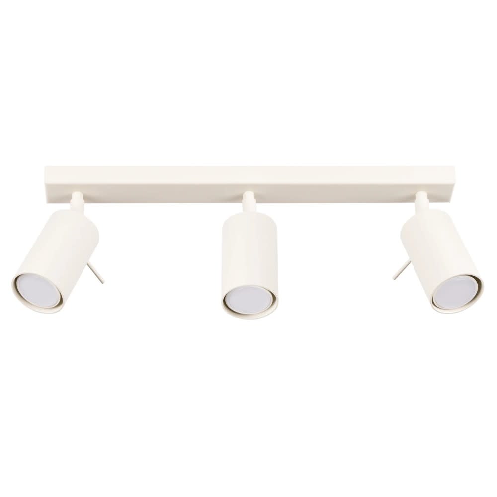 Plafonnier beige avec 3 spots, style industriel, réglable Plafonnier beige avec 3 spots, style industriel, réglable