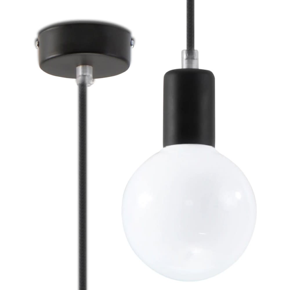Minimalistische und elegante schwarze Pendelleuchte - Maisons Du
