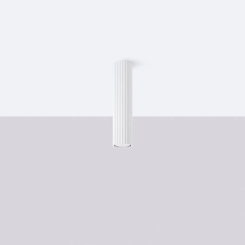 Strahler mit weißem Reliefeffekt, 30 cm - Maisons Du Monde