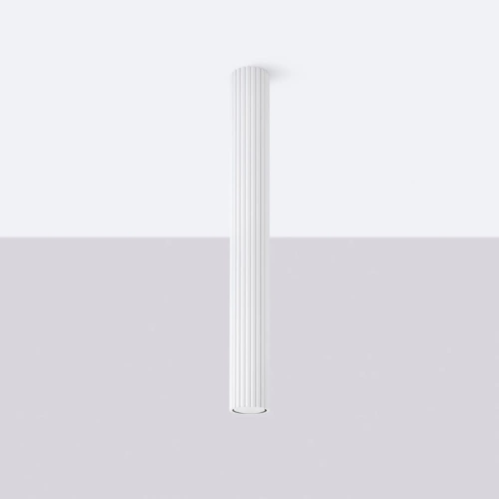 Weißer Strahler Aluminium-, 60 cm hoch - Maisons Du Monde
