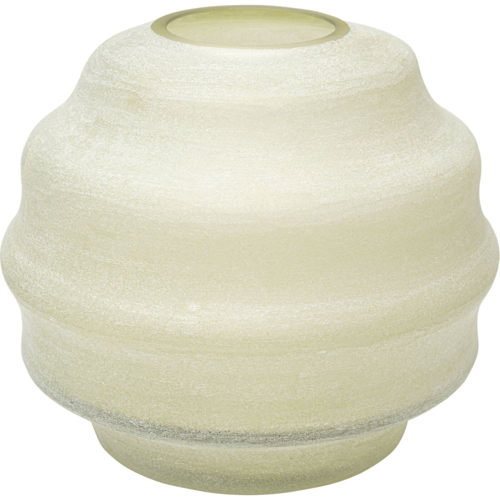 Vase en verre vert