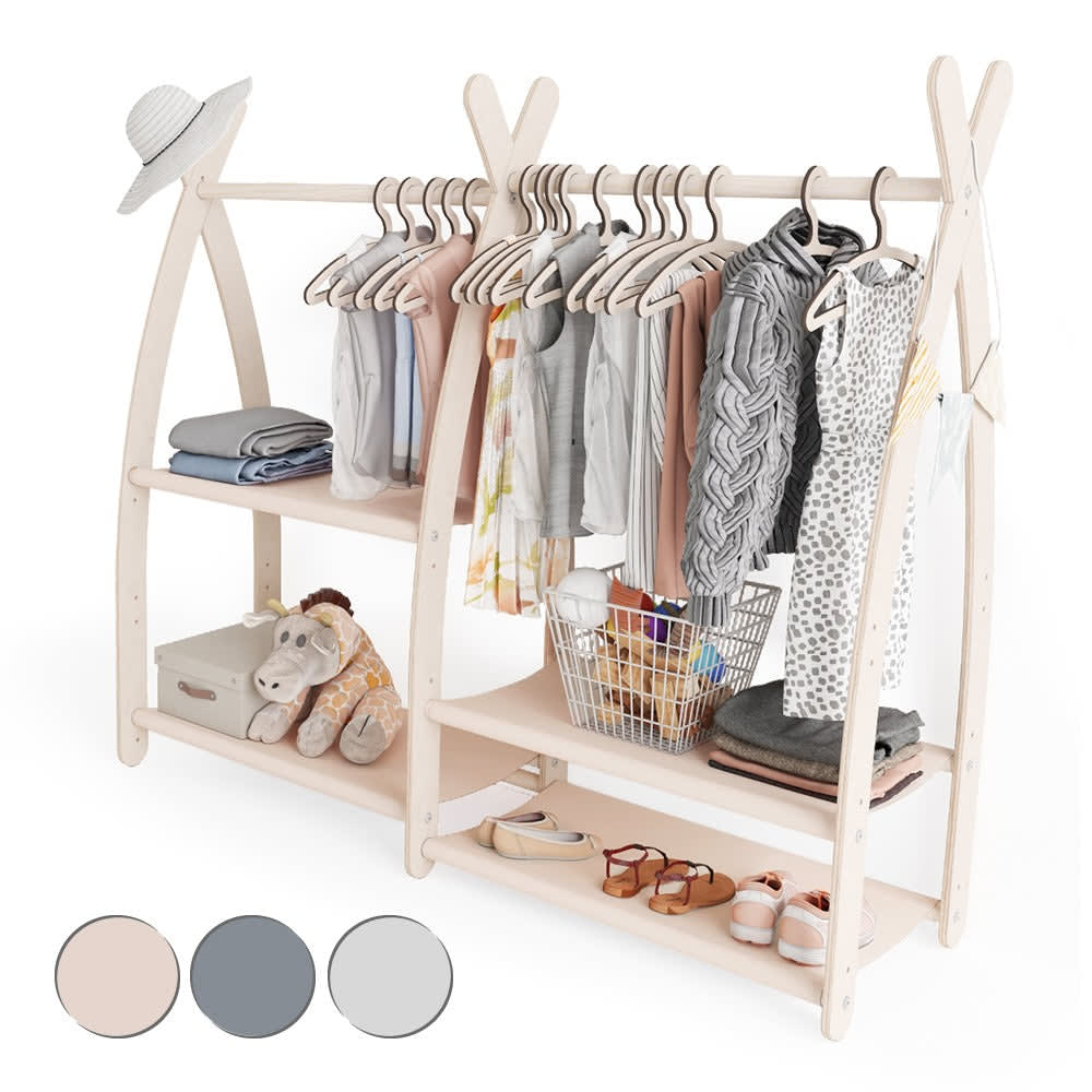 Portant vêtements pour - bois