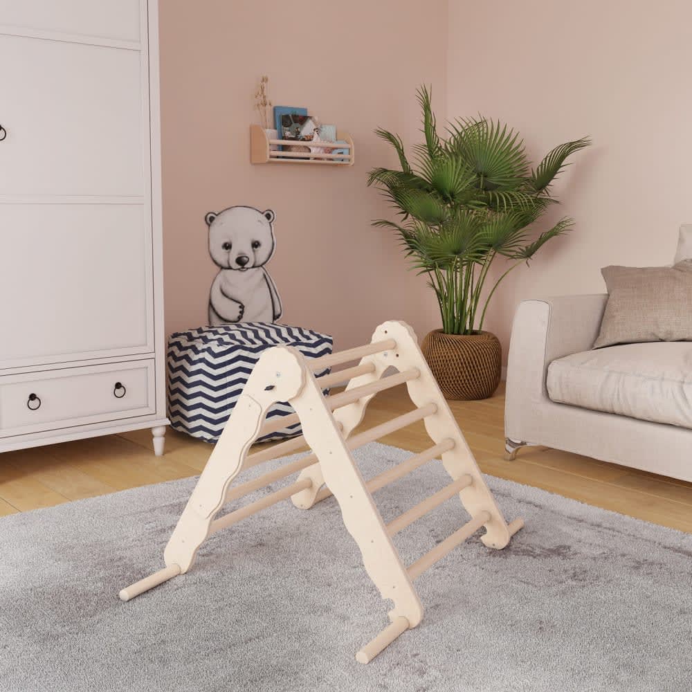 Pikler-Dreieck für Kinder aus Holz und Sperrholz - Maisons Du