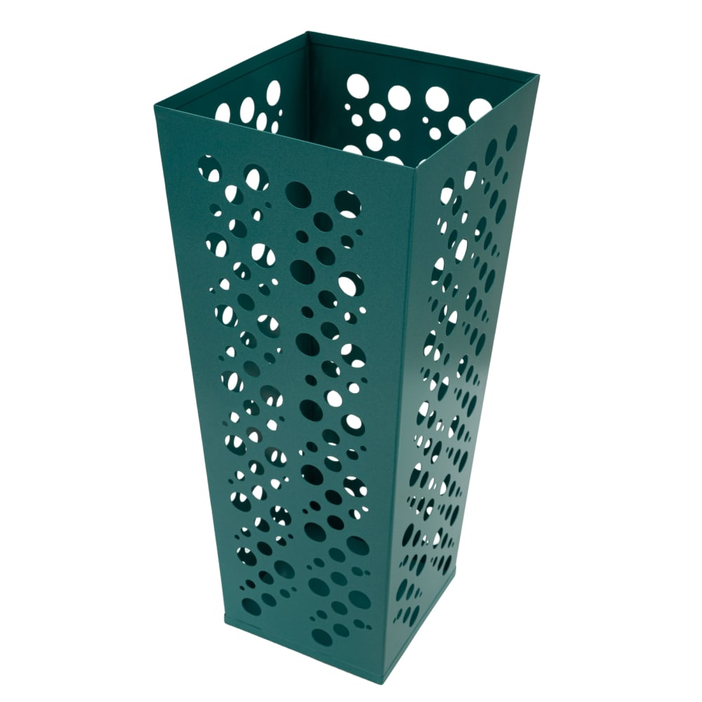 Metall-Schirmständer mit geometrischen Mustern, 19 x 19 x 48 cm -
