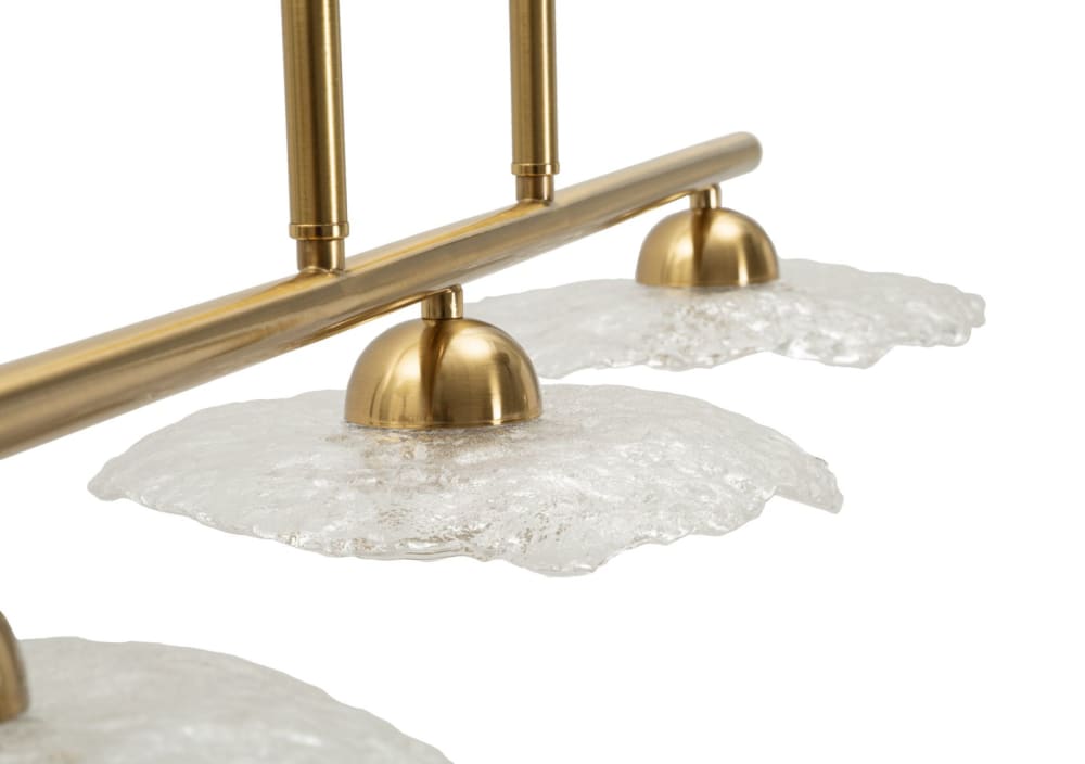 Lustre en métal avec décorations en verre 100x24x18 cm — vue 4