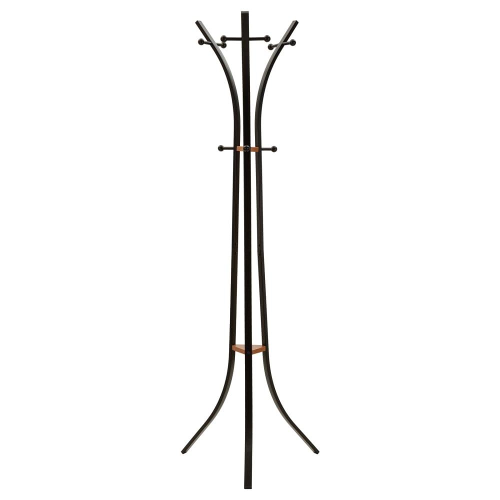 cintre en métal noir - bois