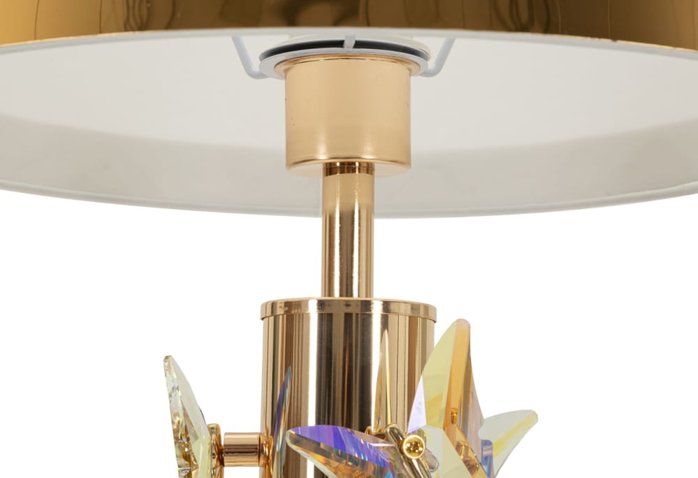 Lampe de table en métal avec papillons en résine, ø 35 x 74 cm — vue 3