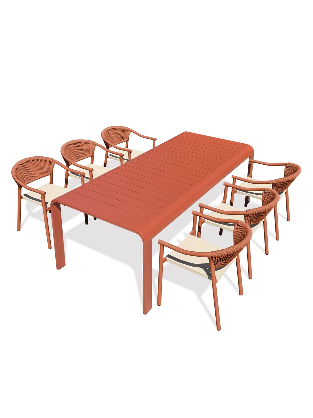 Ensemble repas de jardin - aluminium