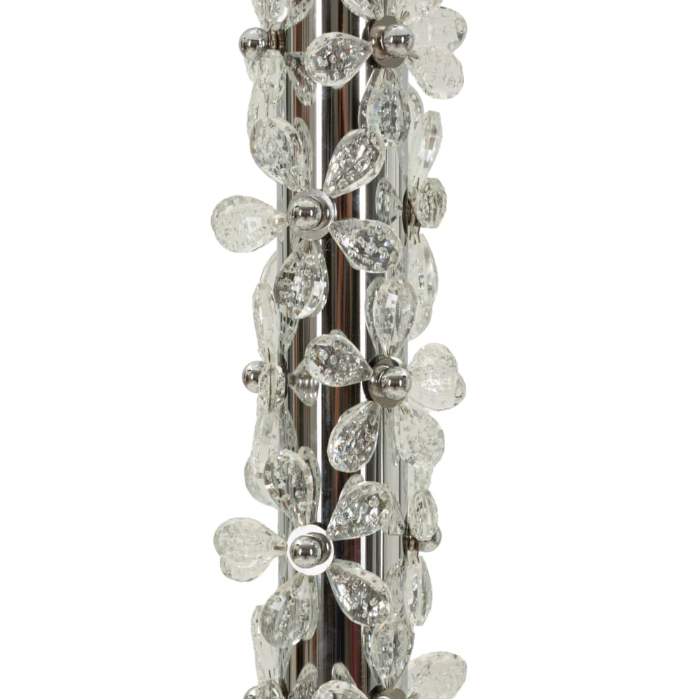 Lampe de table en métal avec fleurs en résine, ø 35 x 74 cm — vue 4