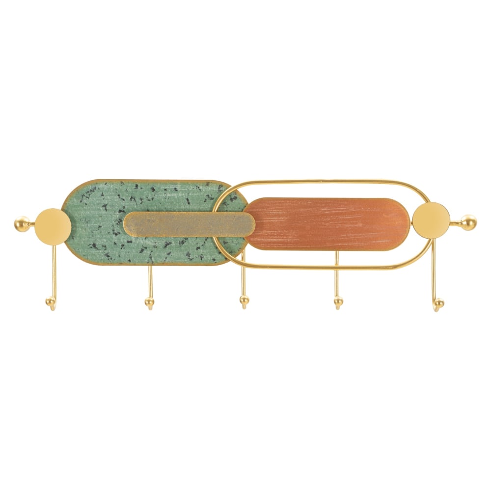 Porte-manteau mural en métal multicolore 56 x 4,5 x 16 cm Porte-manteau mural en métal multicolore 56 x 4,5 x 16 cm